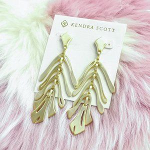 Kendra Scott Gold Luca Statement Earrings